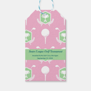 Rosa & Grön - Golftävling Presentetikett