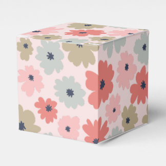 Rosa grön och blå blomsterpresentförpackning för f presentaskar