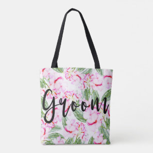 Rosa Grön Tropisk Oas Botanisk HERR / FRISÖR Tygkasse
