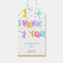 Rosa & Gröna Jump Presentkort Presentetikett