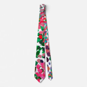 Rosa grönt abstrakt Neck Tie Slips