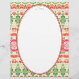 Rosa grönt av korall och beige brevhuvud