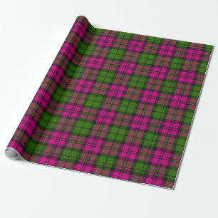 Rosa Grönt Blackwatch Campbell Tartan Play Presentpapper