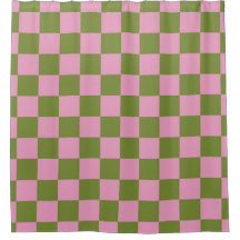 Rosa Grönt Checkated Gingham Mönster