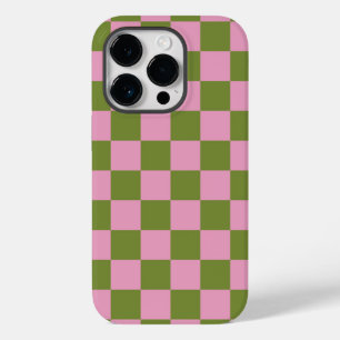 Rosa Grönt Checkated Gingham Mönster