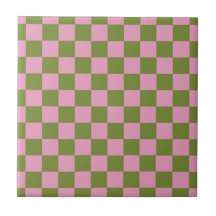 Rosa Grönt Checkated Gingham Mönster