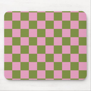 Rosa Grönt Checkated Gingham Mönster Musmatta