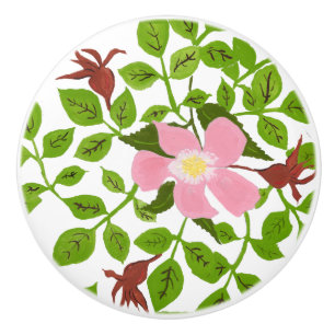 Rosa Grönt Dogwood Hand-Paded Vår Flower Knopp