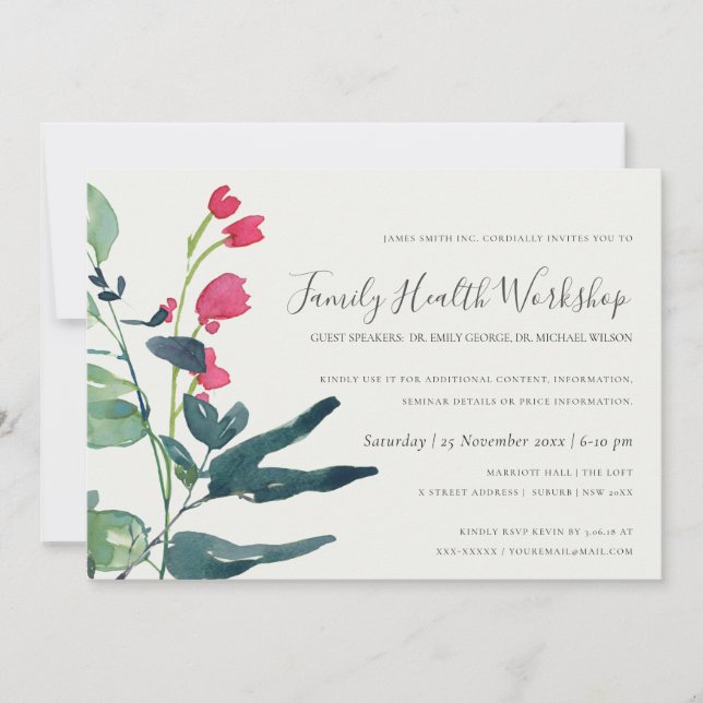 ROSA GRÖNT FAUNA EUCALYPTUS WREATH WORKSHOP EVENT INBJUDNINGAR (Framsida)