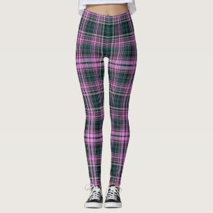 Rosa/Grönt Kammusslor Leggings