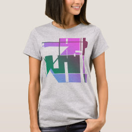 Rosa Grönt Lavender Geometric Tribal Art Abstrakt T Shirt