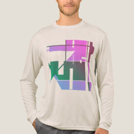 Rosa Grönt Lavender Geometric Tribal Art Abstrakt T Shirt