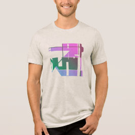 Rosa Grönt Lavender Geometric Tribal Art, Small T Shirt