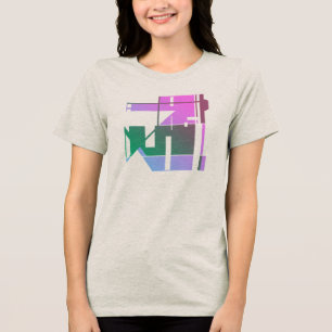 Rosa Grönt Lavender Geometric Tribal Art, Small T Shirt