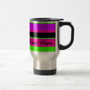 Rosa/Grönt Neon Rand Resemugg