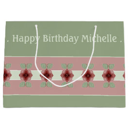 Rosa Grönt och Burgundy