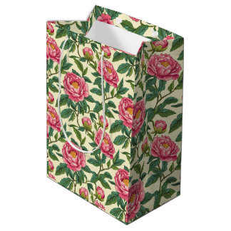 Rosa, Grönt och Gult Chinoiserie-Blommigt