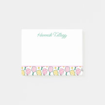 Rosa Grönt och Gult Pickleball-Personlig