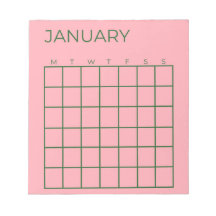 Rosa Grönt Odaterad organisationskalender