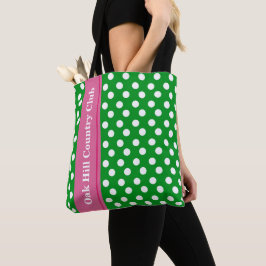 Rosa & Grönt Personlig Golf Tote Tygkasse