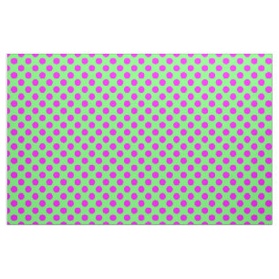 Rosa&Grönt Polka dots Mönster Tyg