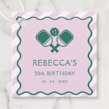 Rosa Grönt Retro Pickleball 30års födelsedag