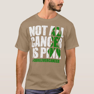 Rosa Grönt Ribbon Liver Cancer A T Shirt