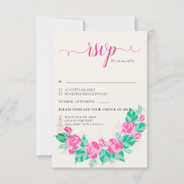 Rosa Grönt Ro Petals Flowers Garden WedWedding OSA Kort