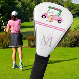 Rosa Grönt Snyggt Cart Klubbs Monogram *