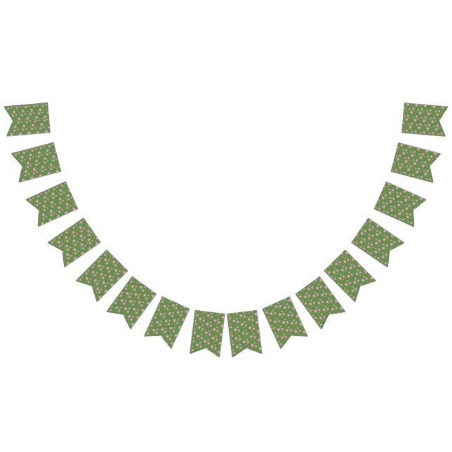 Rosa Grönt Stars Modern design Vimplar (Alla)