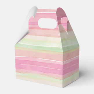 Rosa Grönt Watercolor Rand Gift Box Presentaskar