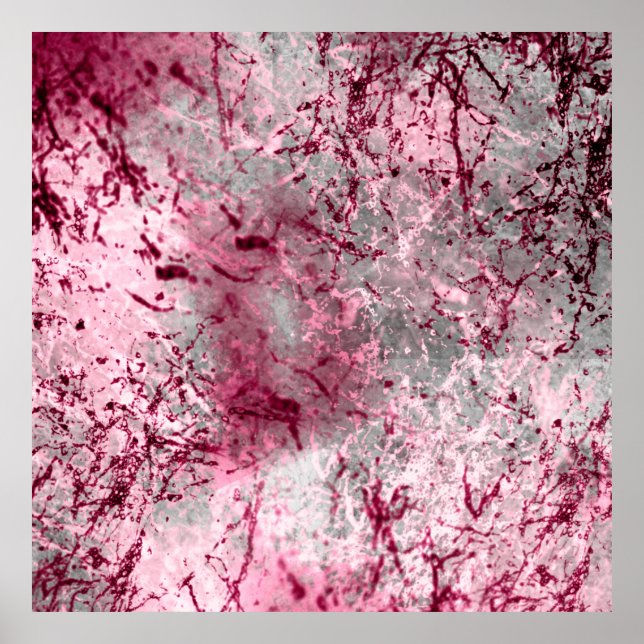 rosa, grundsten, deco, mönster, abstrakt, åldras. poster (Framsidan)