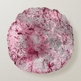 rosa, grundsten, deco, mönster, abstrakt, åldras. rund kudde