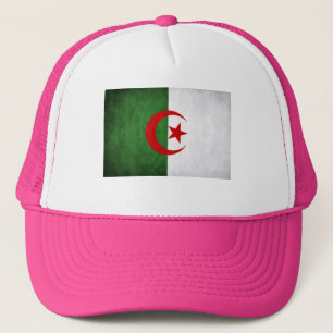 ROSA Grunge Algeriet Flagga Truckerkeps