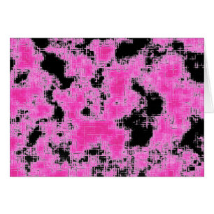 Rosa Grunge Hälsningskort
