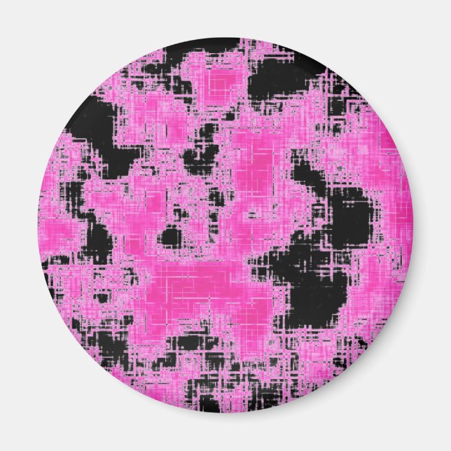 Rosa Grunge Magnet (Framsidan)