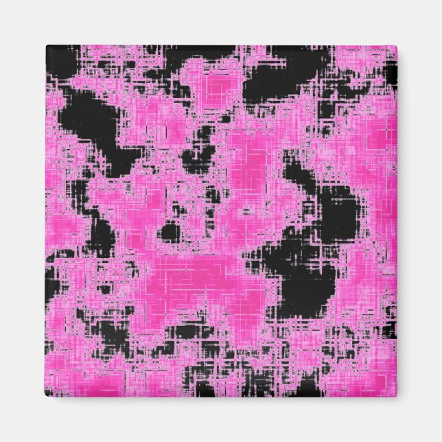Rosa Grunge Magnet (Framsidan)