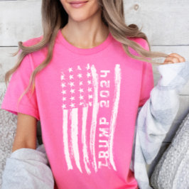 Rosa Grunge Retro Trump T Shirt