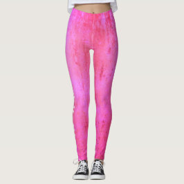 Rosa grunge struktur leggings