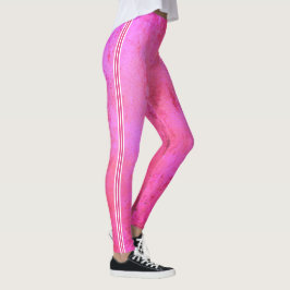 Rosa grunge struktur leggings