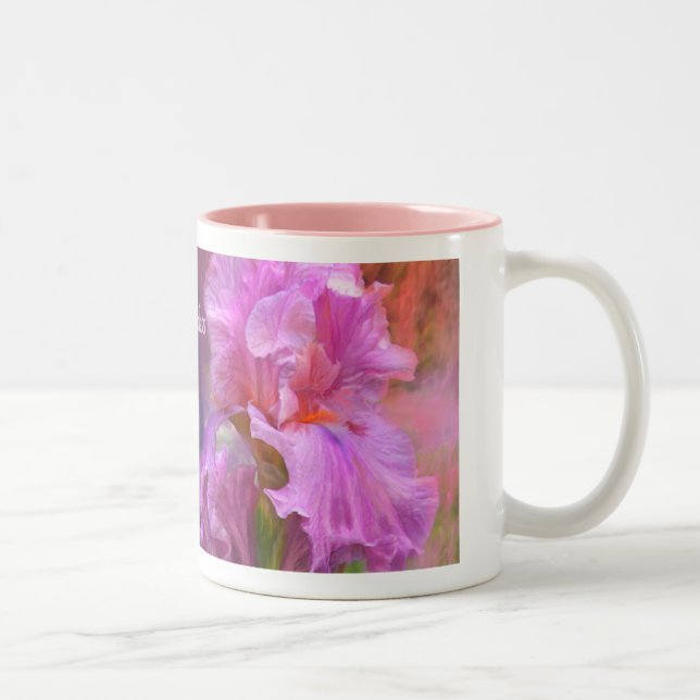 Rosa gudinnaIrismugg Två-Tonad Mugg (Höger)