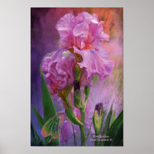 Rosa gudinnakonstaffisch/tryck poster