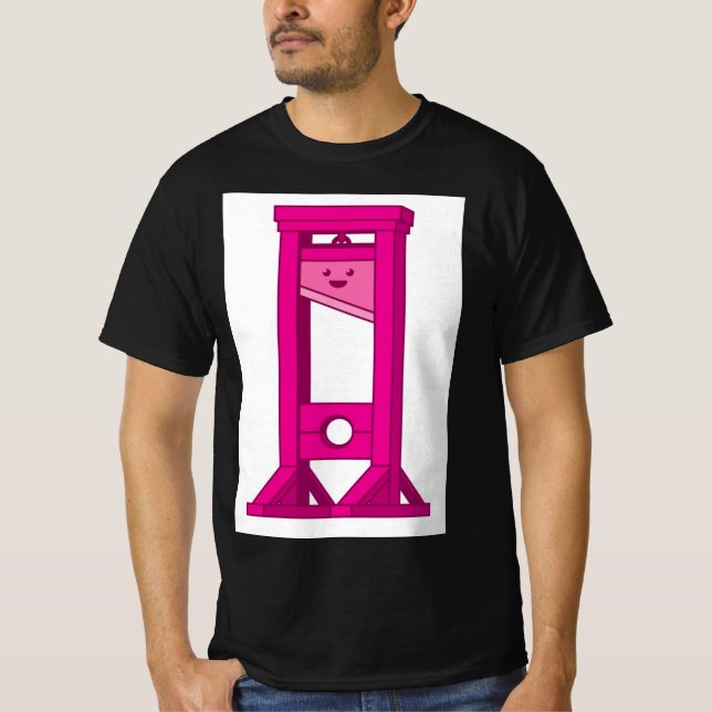 Rosa Guillotine Black T-Shirt (Framsida)