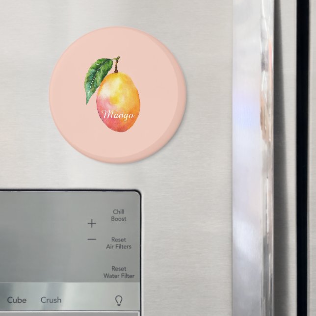 Rosa Gul Mango Frukt Magnet (In Situ (Fridge))