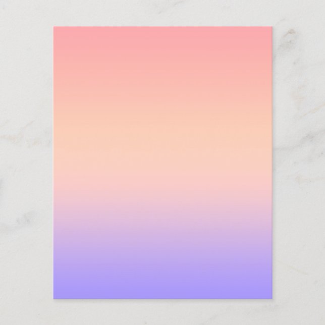 Rosa gul och lila gradient flygblad (Framsidan)