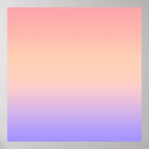 Rosa gul och lila gradient poster