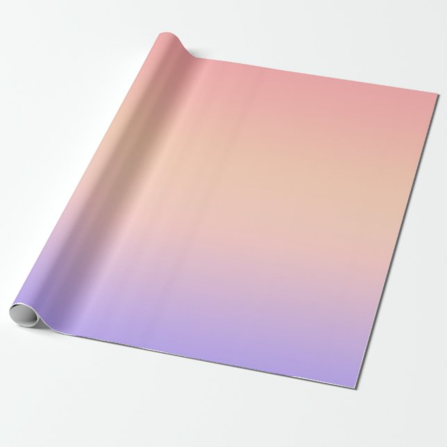 Rosa gul och lila gradient presentpapper (Utrullad)