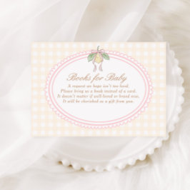 Rosa & gula lemonbågböcker för bebisar tilläggskort