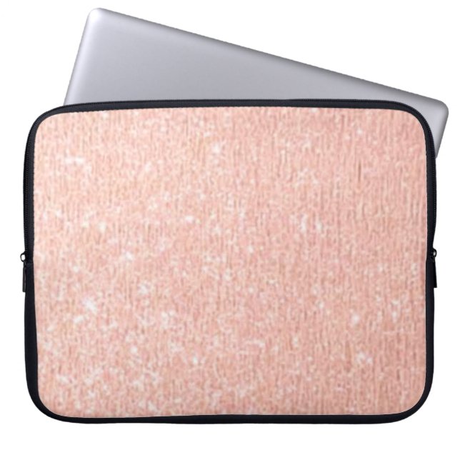 Rosa guld 13' bärbar dator täcker laptop sleeve (Framsidan)