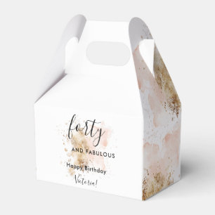 Rosa Guld 40:e födelsedagen vid 40:e födelsedagen  Presentaskar